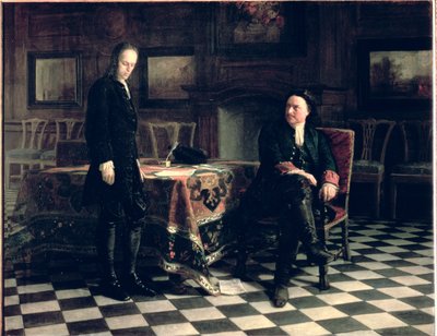 Peter the Great Interrogates Tsarevich Alexei Petrovich at Peterhof by Nikolai Nikolaevich Ge
